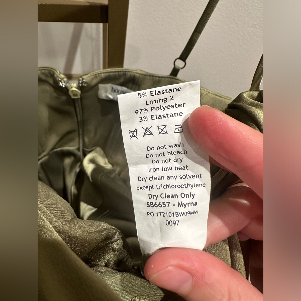 House of CB Olive Green Midi Dress - Picture 15 of 15